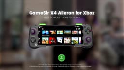 GameSir X4 Aileron Bluetooth Mobile Phone Gamepad Xbox Authorization Gaming Controller with Hall Effect, Portable Joycon