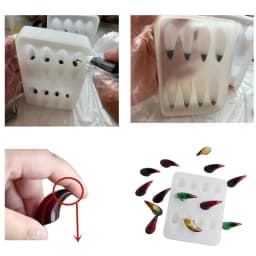 Sturdy Silicone Mold for Crafting Unique Devil Horns and Claw Designs Portable for Craft Projects Supplies