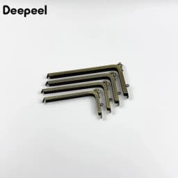 2/5Pcs Deepeel 12.5-18.5cm Glossy L-shaped Head Kiss Clasp Metal Purse Frame Handle DIY Handbag Coin Bags Hardware Accessories