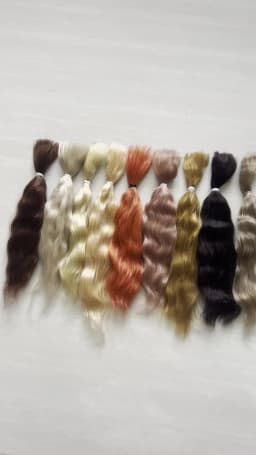Latest 10 Grams / Bag Mohair for Reborn Doll /BJD Doll Coffee Golden Red Doll Reborn Handrooted Mohair Doll Hair Accessory