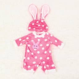 Bunny Plush Romper Set for 16-18 Inch Reborn Dolls Cute Rabbit Hat Doll Clothes Outfit Soft Pajamas Costume Doll Accessories