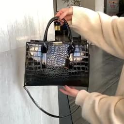Luxury Crocodile Pattern Handbag ,Women Large Capacity Shoulder Bag, PU Leather Top-handle Bag, Brands Crossbody Bag Totes sac