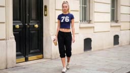 Women Sweatpants Capri Pants Casual Solid Elastic Waist Drawstring Cropped Joggers Long Shorts