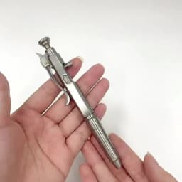 Outdoors Writing Tools EDC Stainless Steel Bamboo Model Tactical Pen Handmade Bolt Ballpoint Pen