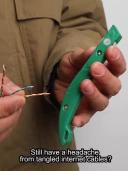 LAOA Network Cable Untwist Tool 1.3mm Engineer Wire Straightener for Category 5/6 Crystal Cables Combing Pair Separator Tool 2pc