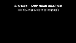 Bitfunx 720P HDMI™ Adapter S-video SV/AV HDTV Converter For NTSC PAL N64 SNES SFC NGC Game Console Aspect Ratio Switch