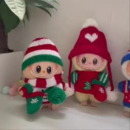 Labubu Doll Clothing Versatile Pants 17cm Plush Doll Clothing Accessories Labubu I II Idol Doll Sitting Party Accessories