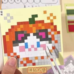 24/48 Pcs Pixel Story Themed Die Cut Sticker Book for Journal Scrapbooking Laptop Decor Japanese Stationery Style Student Decor