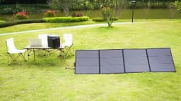 MHPOWOS 220W Foldable Solar Panel 40V Solar Charger for Power Station RV Camping Off Grid Fishing IP67 Waterproof Monocrystalline Portable Solar Panel