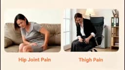 Cordless Heated Hip Support Brace with Vibration Massager Lower Back Warming Wrap Hip Heating Pad for Muscle Relaxation