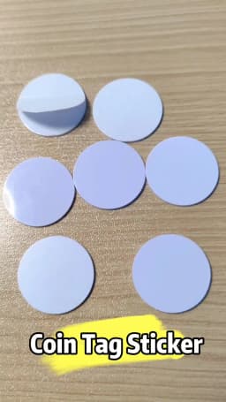 10Pcs/Lot 125Khz TK4100 EM4100 RFID Coin ID Card With Adhensive Sticker Read Only Diameter 25mm 30mm for Access Control