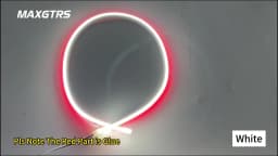 2x Ultrafine DRL 30 45 60cm Daytime Running Light Universial Flexible Soft Tube Guide Car LED Strip White Red Blue Yellow Light