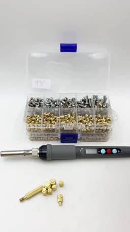 Heat Insert Nut Stainless Screw TS100 Soldering Iron Tip Insert Internal Thread Head Brass Hot Melt Insert Nuts Bolt Insertion