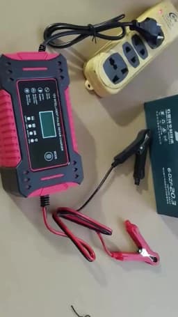 Charger Car and Motorcycle Battery Charging Unit Lead-Acid Battery Repair LCD Display 6A 12V Intelligent Car Battery