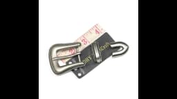 Solid Antique Silver Western Rope Side End Bar Pin Buckle 3 Pcs Set DIY Leathercraft Cowboy Belt Buckle Replacement Fit 25mm