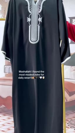 Moroccan Style Muslim Men's Long Robe White Elegant Exquisite Embroidery Men's Long Robe Casual Simple Robe