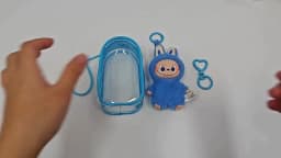 For Mini Labubu Pin For Love V4 Transparent Colorful Protector Case Doll Accessories Plush Doll Display Bag Outdoor Keychain Toy