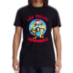 Summer Men Short Sleeved High Quality Cotton Blend Breaking Bad LOS POLLOS Chicken Brothers Printed Casual For Men T-shirt Male