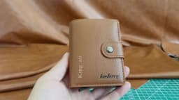 Baellerry New RFID Card Holder Short Men Wallets Name Engraved Brand Male Purse Luxury PU Leather Small Men's Popup Wallet