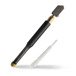 TC-90 Glass Cutter Diamond Cutter Head Steel Blade Straight Cutting Self-oiling 2-8mm Anti-skid Handle for Manual Tool Cutting