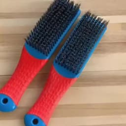 Heavy Duty Stainless Steel Wire Brush with Comfortable Plastic Handle - Perfect for Removing Rust, Welding Slag, Dirt, and Paint