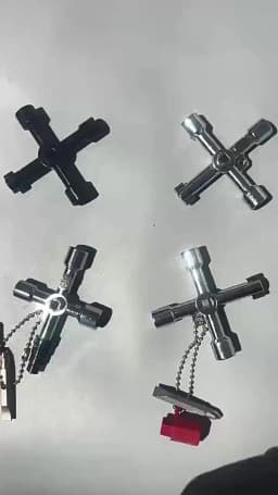 Multi Functional Elevator Key Wrench Elevator Water Meter Valve Multi Purpose Triangular Wrench Portable Hand Tools