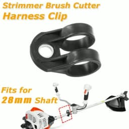Universal Trimmer Brushcutter Harness Hook Clip Bracket Black For 28mm Shaft Lawn Mower Lifting Ring Kit Garden Power Tools Part