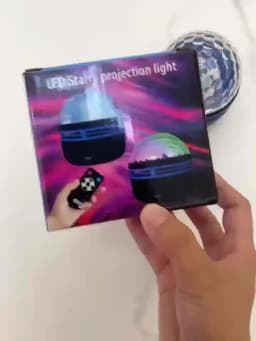 1pc LED Galaxy Star Projector Light,USB Powered,Water Ripple Wave,Remote Controlled Bedroom Night Lamp,For Party,Home Theater
