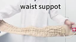 Adjustable Lumbar Support Belt, Comfortable Back Strap with Body Stretch Design for Daily Wear Free Air Pump