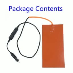 Flexible Silicone heating Pad Food Heater Hot Pizza 100W 65 degrees Delivery Bag Mat Orange Temperature Useful