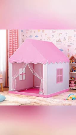 Princess Fairy Tale Castle Tent, Secret Space for Boys and Girls, Portable Children's Play Tent, Pretend Play Toy House, Great Holiday Gift, Halloween and Christmas Gift, Does Not Include Accessories and Lighting
