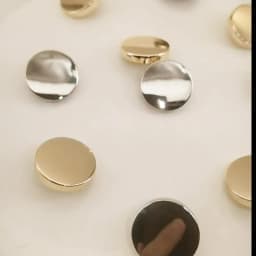 10pcs Round Smooth Plane Gold Metal Buttons for Clothing Jeans Blouse Mini Sewing Accessories Designer Sewing Buttons Wholesale