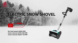 ONEVAN 3000W 300mm Brushless Electric Snow Plow Cordless Snow Sweeper Shovel Clean Street Courtyard For Makita 18V Battery Pin