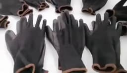 12 Pair Black /Grey/ Horticulture Gloves Safety Work Gloves Repair Gloves Palm Coated Gloves Carpenter Repairman Supplies