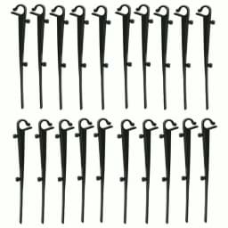 20pcs Gutter Clip Gutter Brush Clips Maintain Clean Gutters Plastic Fixing Clips Drain Guttering Cover Net Ground Nail 