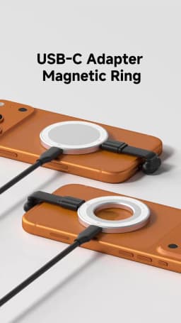 Hagibis Magnetic Adapter Ring for Phone and Tablet Charging Port Type-C Plug Conventer 240W Cable for iPhone 17 Pro iPad Magsafe