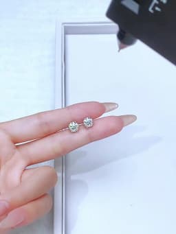 Classic Minimalist 0.5ct-2ct Certified Moissanite Stud Earrings Wedding Earrings 2022 Trend New Luxury Jewelry