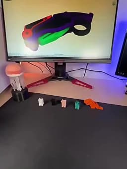 New 3D Printed Gravity Claw Knife Toy Stress Relief Butterfly Fidget Hand Gripper Sensory Toy Folding Claw Knife Radish for Gift