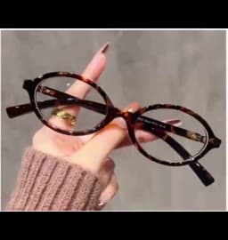 Unisex Retro Oval Eyeglass Frame Transparent Anti-blue Light Computer Glasses Optical Spectacle Frame for Men Women