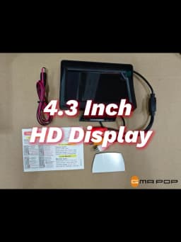 Car Reverse Monitor with  Rear View Camera Backup Camera Kit Back Up Car Monitor Display Parking System Rearview Reverse Monitor