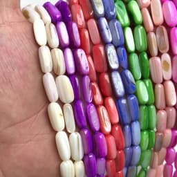 15X6mm Long Stripe Shell Beads Point Stick Mother of Pearl Shell Slice Loose Beads for DIY Making Jewelry Necklace Accessories