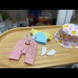2026 Dula Doll Clothes Strap Pants Fisherman Hat Set for OB11 GSC Doll