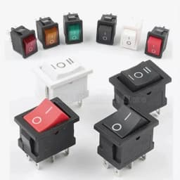 5Pcs KCD1 4Pin 6Pin 6A 250VAC 10A 125VAC 21X15mm Snap Rocker Switch ON OFF ON Interruptor Reed Interupteur Schakelaar