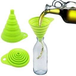 Mini Foldable Funnel Silicone Collapsible Portable Funnels for Fuel Hopper Beer Oil Kitchen Accessories Tools Items