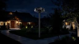Solar Powered Outdoor Yard Light UFO Solar Charging Courtyard light Automatic On/Off from Dawn to Dusk source With Motion Sensor
