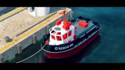 JIKEFUN 686 Rc Boat 2.4G 1/72 Powerful Dual Motor Long Range Wireless Electric Remote Control Tugboat Model Toys Birthday Gifts