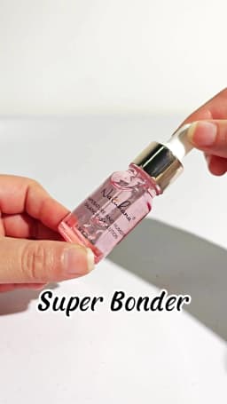 NATUHANA Super Bonder for Eyelash Extensions Quick Drying Lash Adhesive Sealer, Reduces Fumes Irritation, Long Lasting Retention