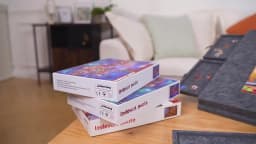 1000 Piece Puzzle Board with 6 Drawers, Felt Jigsaw Puzzle Table 2-in-1 Stand & Cover, Lightweight Portable Puzzle Mat 77×54cm