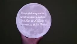 ZK20 Customized Photo Moon Lamp Personalized Kids Wife's Gifts Night Light USB Charging Tap Control  2/3 Colors Lunar Light