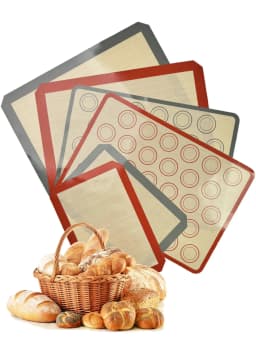1PC Silicone Baking Mat for Oven, Thin 0.4mm, Reusable Non Stick Heat Resistant Bakeware Sheets Liner Baking Tools for Cookie